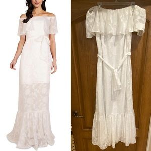 Adrianna Papell Floral Burnout Dress